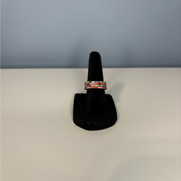 Kate Spade Multicolor Gemstone Stackable Rings - Size 6 - Picture 2 of 4